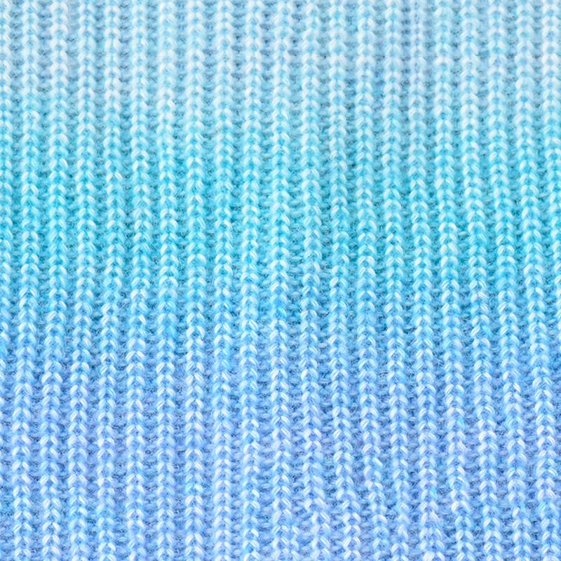 2pcs/Set Casual Autumn Winter Hat Warm Outdoor Knitted Hat Korean Version Gradient Color Woolen Thickened Ear Protection Cold