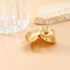 Gold/Silver Clip Earring Unique Spirals Shaped Ear Studs Irregular Geometric Ear Rings Elegant Party Jewelry Accessory