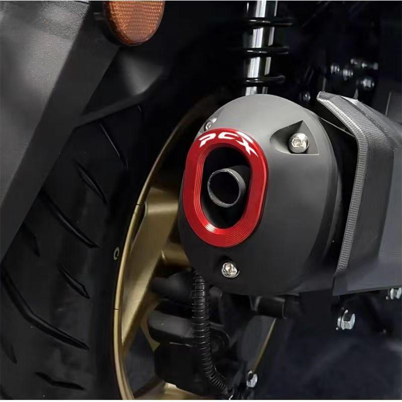 Honda PCX160 Exhaust Heat Shield Cover: Aluminum Tail Cover Muffler Decoration