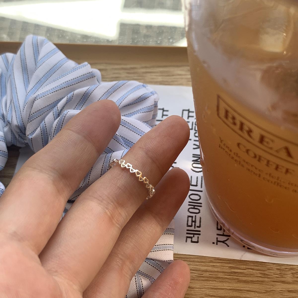 

Кольцо для любви из стерлингового серебра 925 пробы, изысканное, универсальное, простое, нишевое, новое, высококачественное, кольцо на указательный палец 925 sterling silver