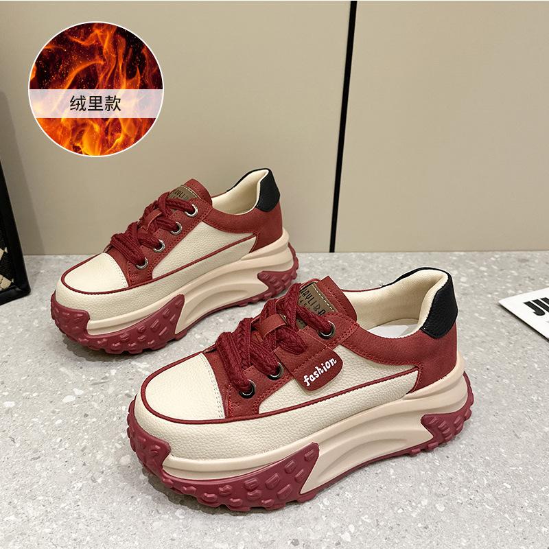 

Нові модні прості туфлі на високій підошві, повсякденні дихаючі студентські одинарні туфлі, жіночі модні універсальні спортивні дихаючі білі туфлі 40