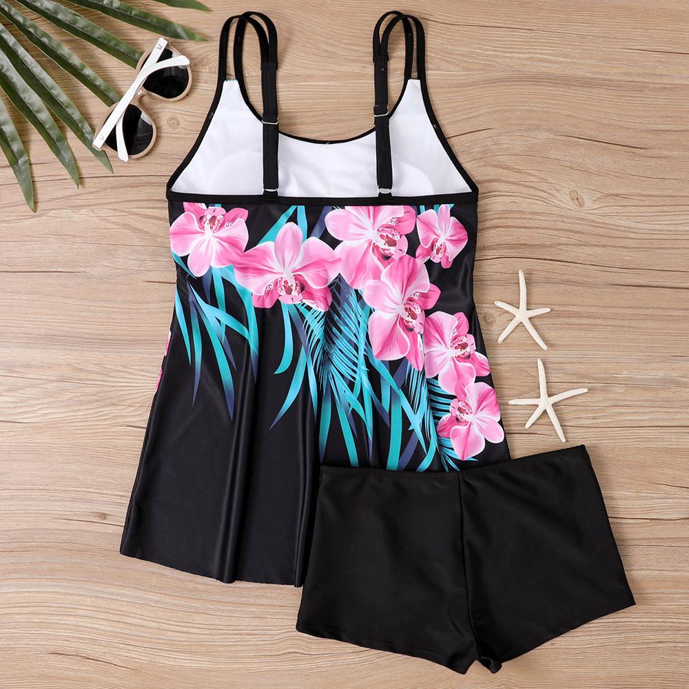 Plus Size Swimwear Women Tankini Beach Wear 2025 Sexy Bikini Set Print Two Piece Swimsuit Woman Bathing Suit Big Size Monokini