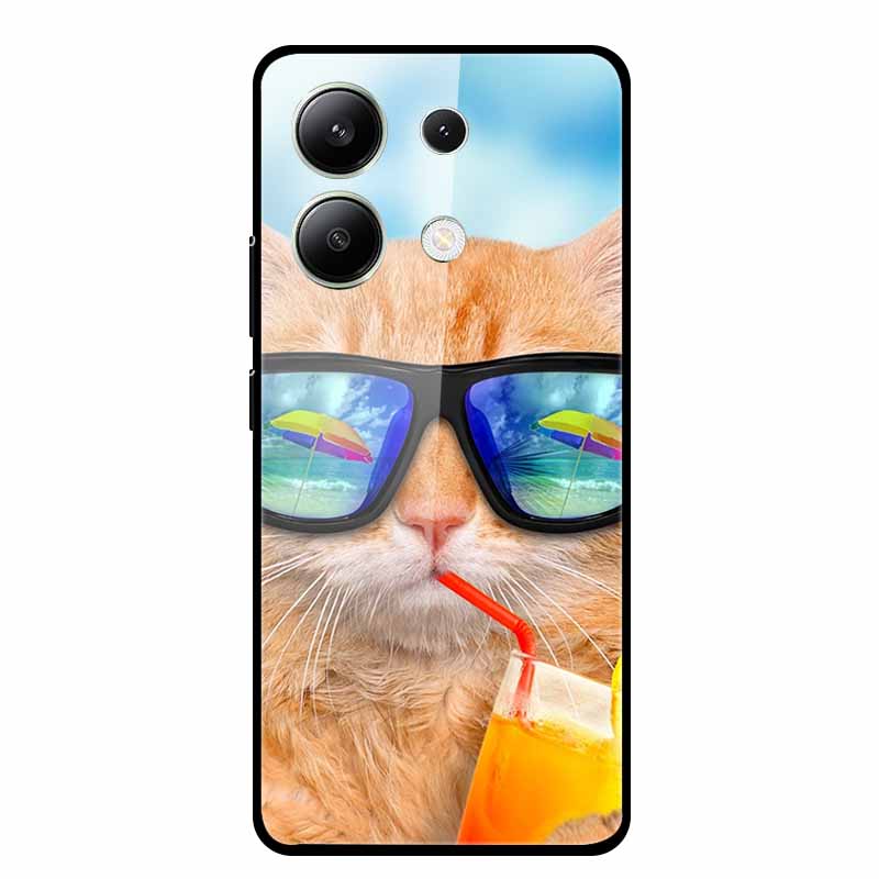 For Xiaomi Redmi Note 13 5G Phone Case Soft Bumper Tempered Glass Hard Back Cover Case For Redmi Note 13 Pro Case Note13 Pro Bag