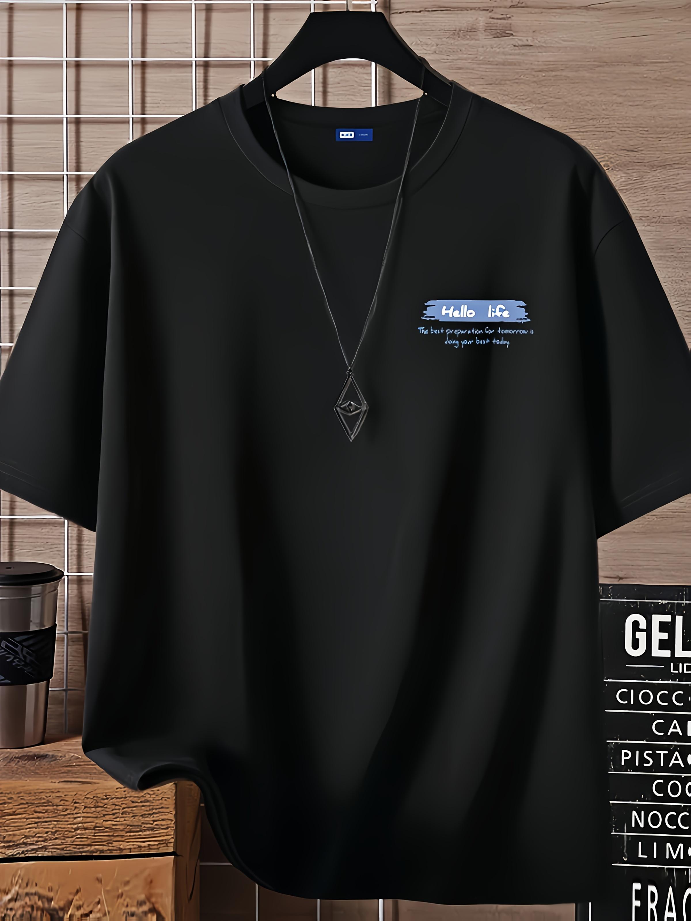 

Mens pure cotton casual printed Tshirt new shortsleeved round neck Tshirt for summer outdoor fashion 3XL