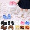 Casual Cowhide Dolls Shoes  for 1/11 OB11 Doll/for 1/12 BJD Doll/For obitsu11GSCbody9OB11 Dolls