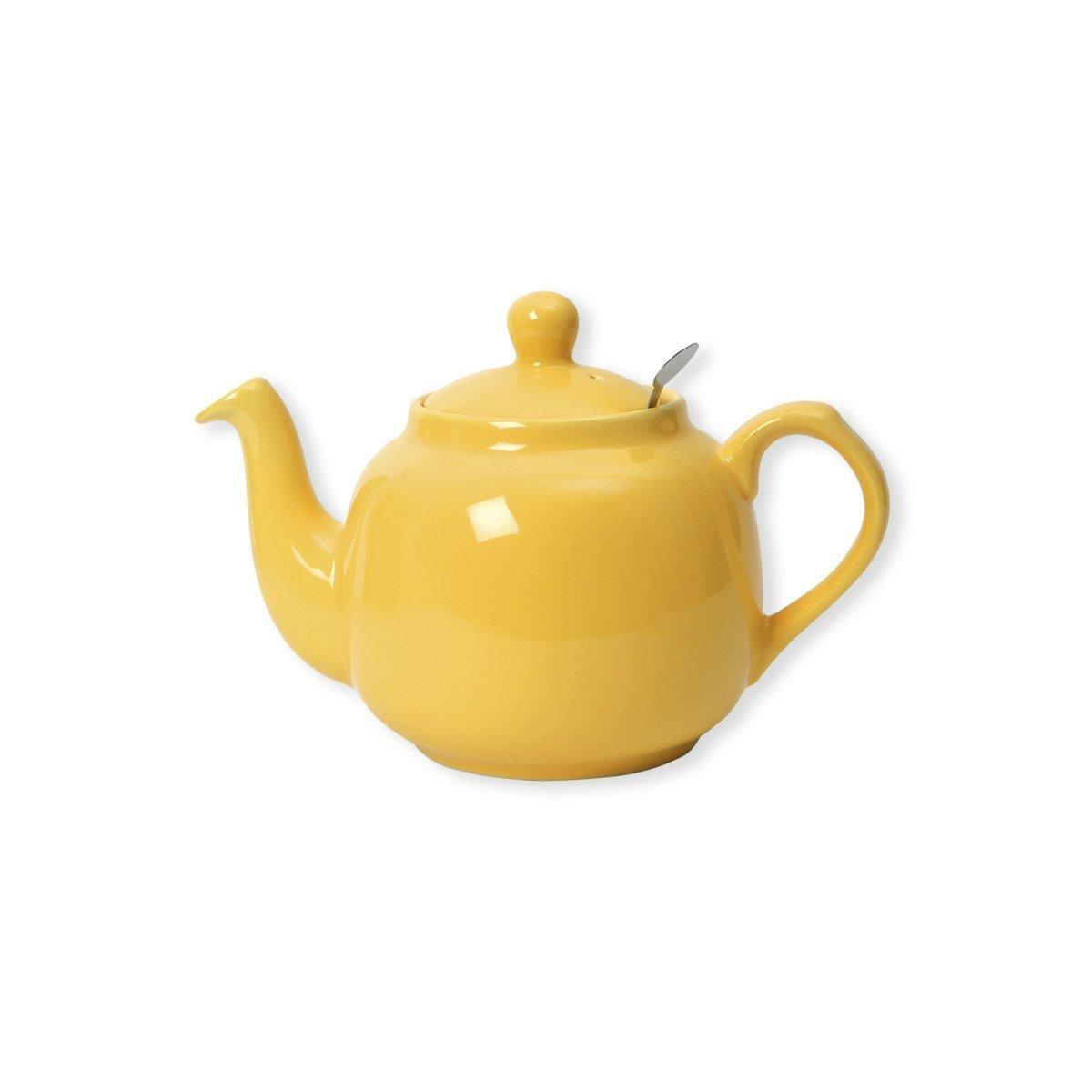 

London Pottery 2 Cup Farmhouse Filter Teapot Lemon Yellow