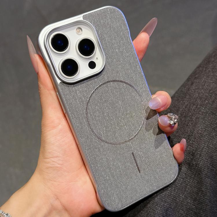 Retro Linen Fabric Magnetic Half Coverage Phone Case