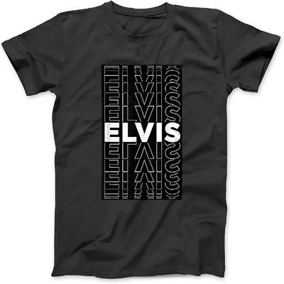 Elvis Name Personalisierbares Vintage Herren Geburtstag T-Shirt Sweatshirt Hoodie Tanktop für Herren Damen Kinder Schwarz