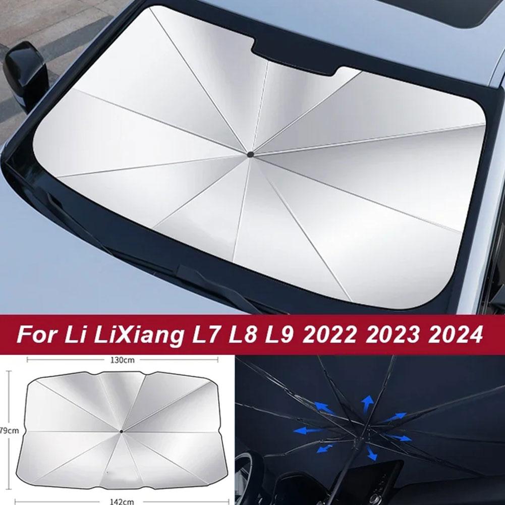 For Li LiXiang L7 L8 L9 2024 2024 2024 Car Sunshade Umbrellain Summer Car Cooling Tool Front Windshield Sunshade For Lixian E9J8