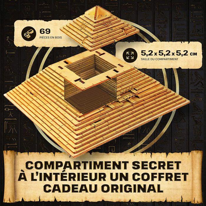Maquette Et Jeu D'escape Box - Quest - Pyramid - 70 Pièces - Pour Adultes - Intérieur