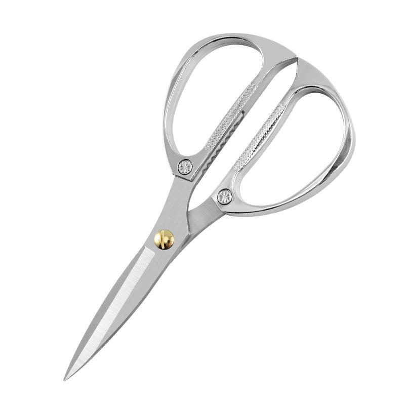 K82 Multifunctional Stainless Steel Scissors - Handmade, Metal Handle, Ideal for Chicken Bones, Tailoring, and Office Use
