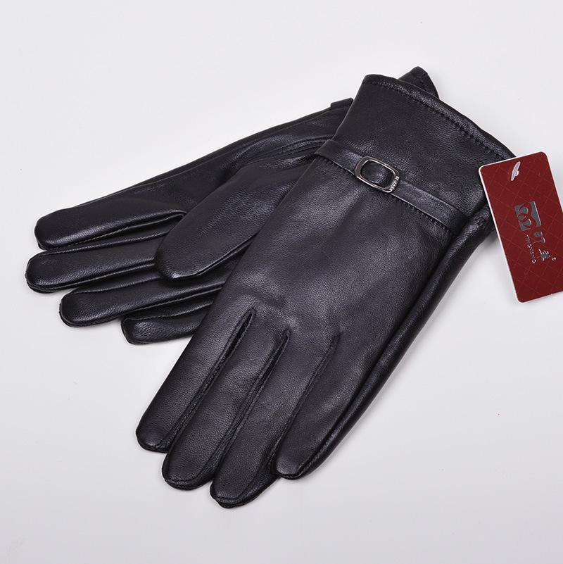 Women's Genuine Leather Sheepskin Gloves - Warm Winter Fleece Lining, Perfect for Business Gifts
