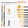 Shuttle Art Acrylic Set with 15 Includes Wooden Canvas and and Perfect for and Tole Suitable for and Perfect for and Paints, 69-Piece Colors, Easel,