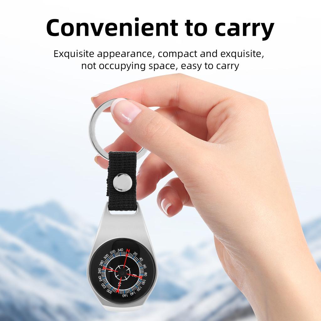 Mini Tactical Compass Outdoor Survival Tools Camping Hiking Travel Pocket Navigator Hunting Climbing Equipment Compass Keychain