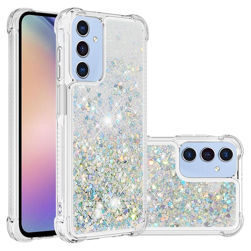 For Samsung Galaxy A17 Case A 17 5G SM-A176B Cover Glitter Quicksand Dynamic Liquid Case For Funda Samsung A17 Phone Cover Coque