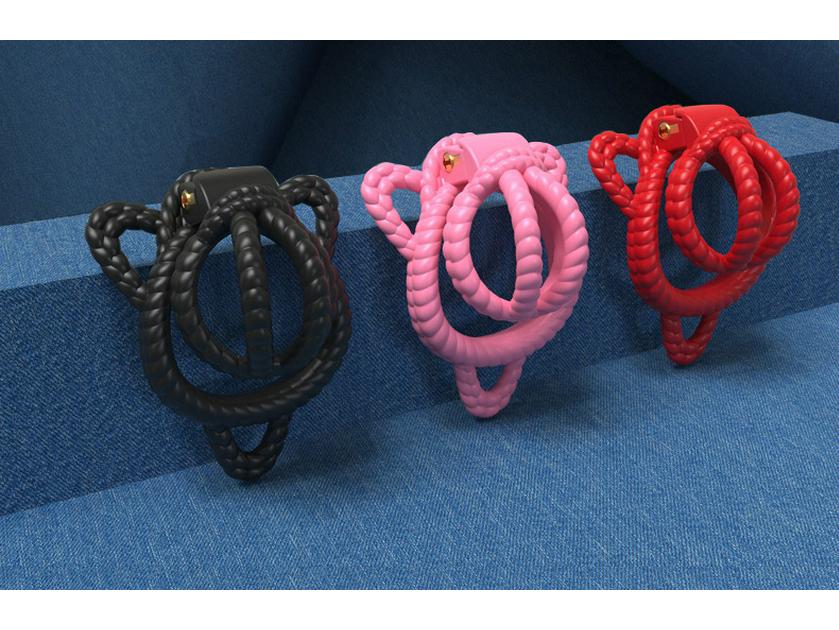 Men's Full Body Bondage Kit with Rope, Chastity Lock, and Pot Lid for Cross-Dressers - Erotic Outdoor Training Supplies