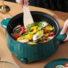 Electric Cooking Pot Nonstick Portable Skillet for Pasta Eggs Green