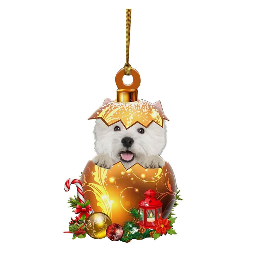 Cute Dog Cartoon Gold Egg Car Hanging Ornament Ideal For Festive Home Decor