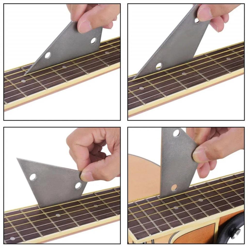 Guitar Tool Set Guitar Care Tool Wire File Leveling Ruler Sanding Stone Gasket Reel