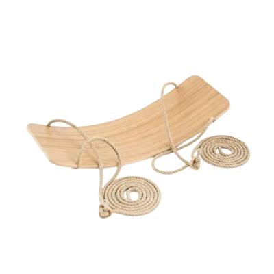 Balancing Platform Swing Balancing Board Wooden Rocker and Swing for Kids and Adults Activity & Movement Toys for Children 2-in-1 Lama
