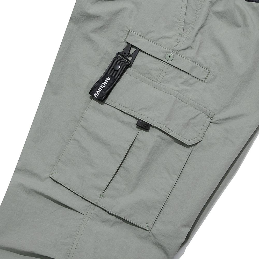 ALL ABOUT NEW Semi-Wide Parachute Pants Khaki Iny3Pl23Akh