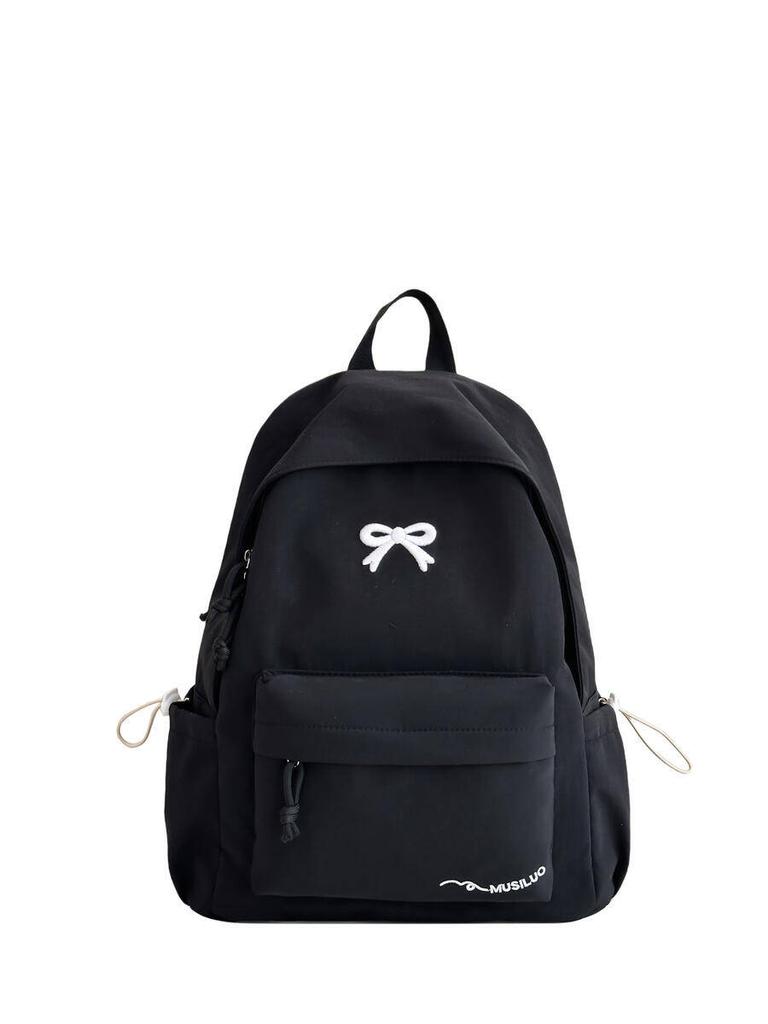 New Stylish Embroidered Backpack Korean Japanese Style Cute Casual School Bag for Girls Students Daily Commute Travel Bag