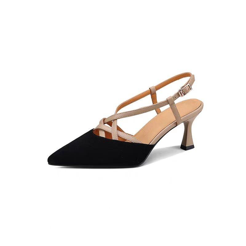 

Fashion 2025 Hot Sale Classics Women s Slingbacks High Heels Pointed Toe Thin Heels Buckle Strap Pumps for Fashion Office & Daily Dress 40