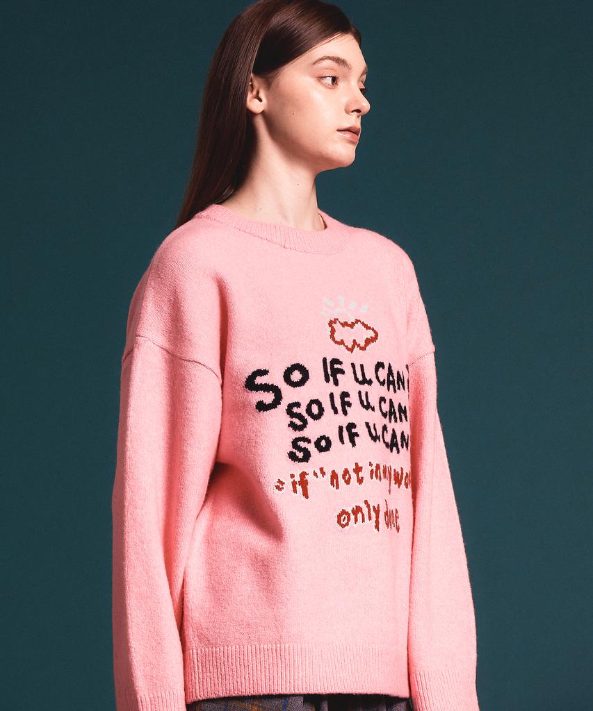 Soipeuyukaen Soft Blend Touch Lettering Knit