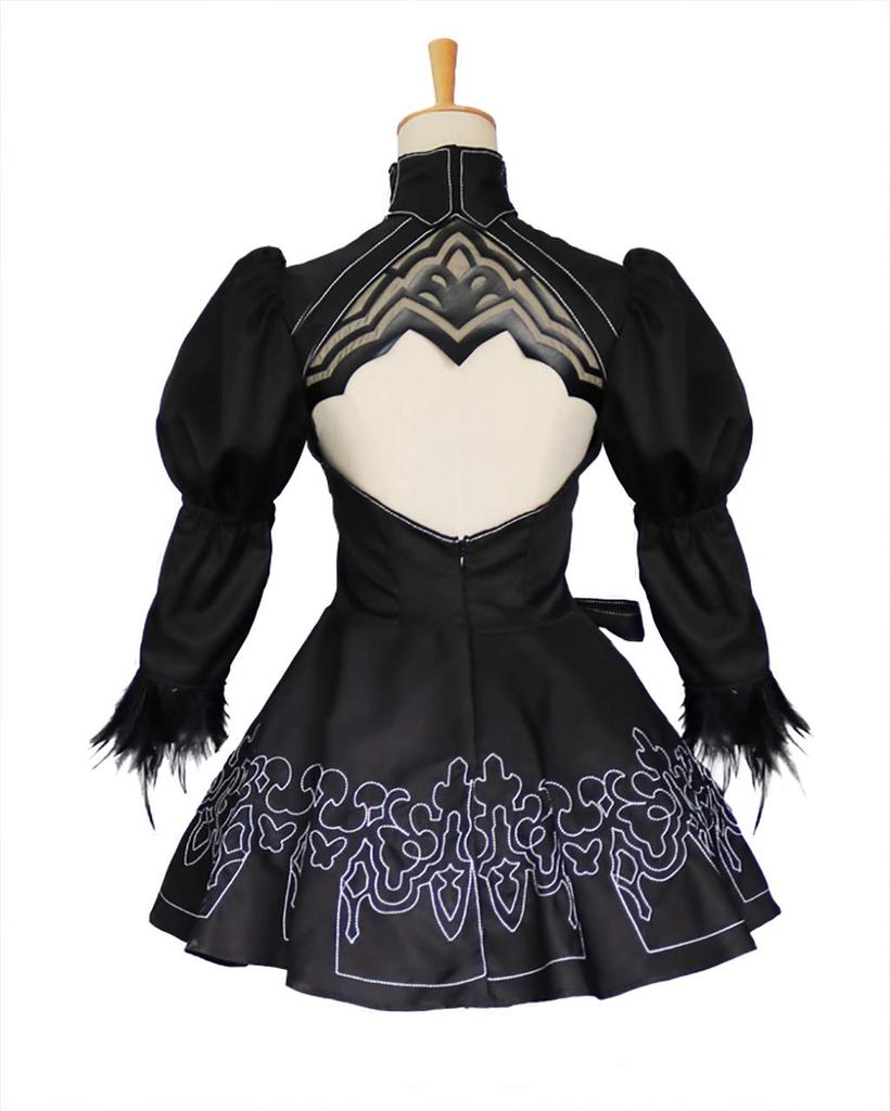 Wig Included 2B YoRHa 2 Type B Cosplay Halloween Nier [milky Time] NieRAutomata No. (Costume + Wig)