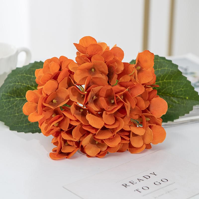 Artificial Flowers Cheap Silk Hydrangeas Bride Bouquets Wedding Home Festival Decor Accessories for DIY Vases Plants Arrangement