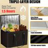 1PC Large Insulated Food Bag Reusable Foldable Hot Cold Meals Grocery Bags Zipper Bag Lightweight for Picnic Camping Outdoor