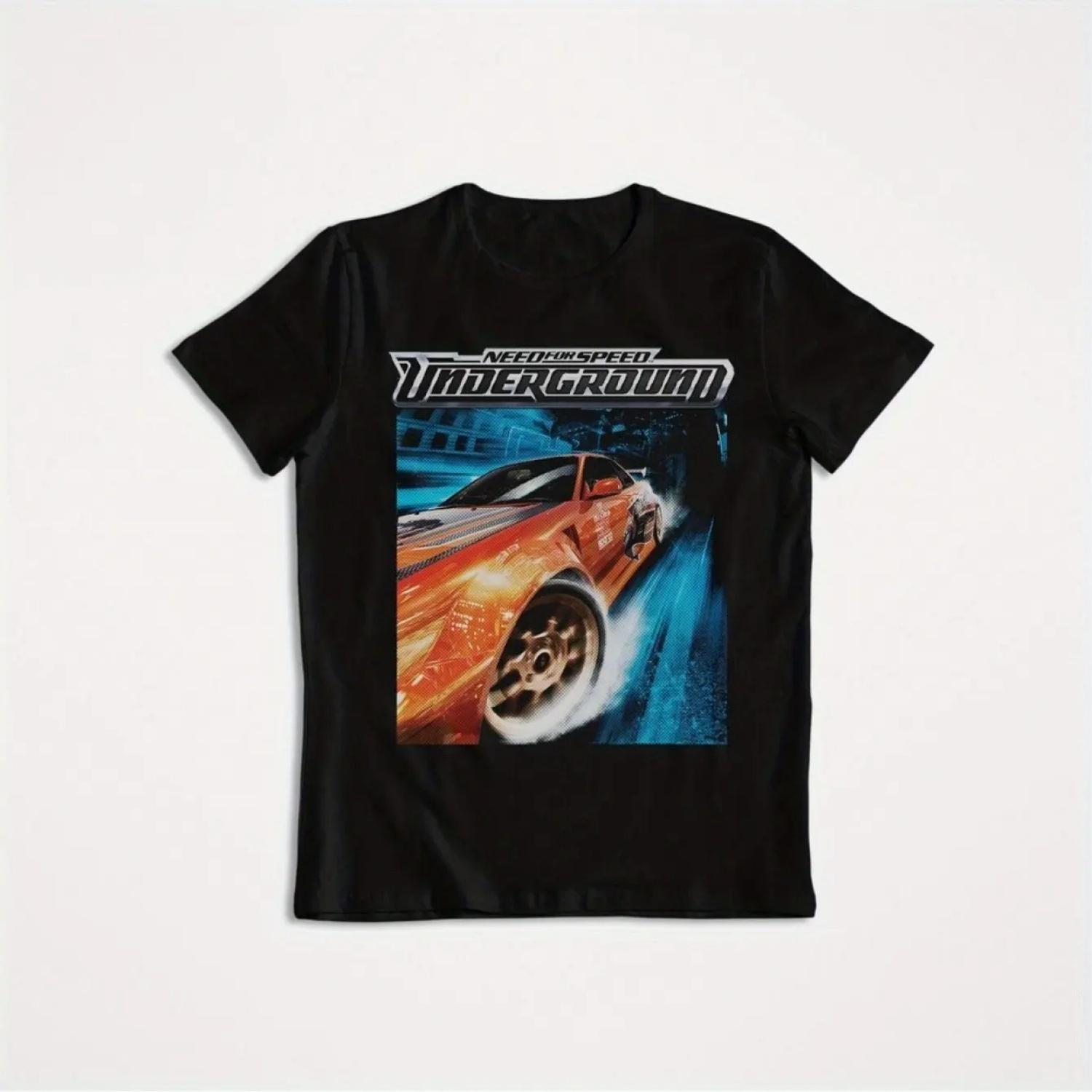 

Men s Need for Speed Underground Vintage Graphic T-Shirt Retro Gaming Tee with Iconic Racing Logo Print Muscle Car Art T Shirt XXXXXL різнокольоровий