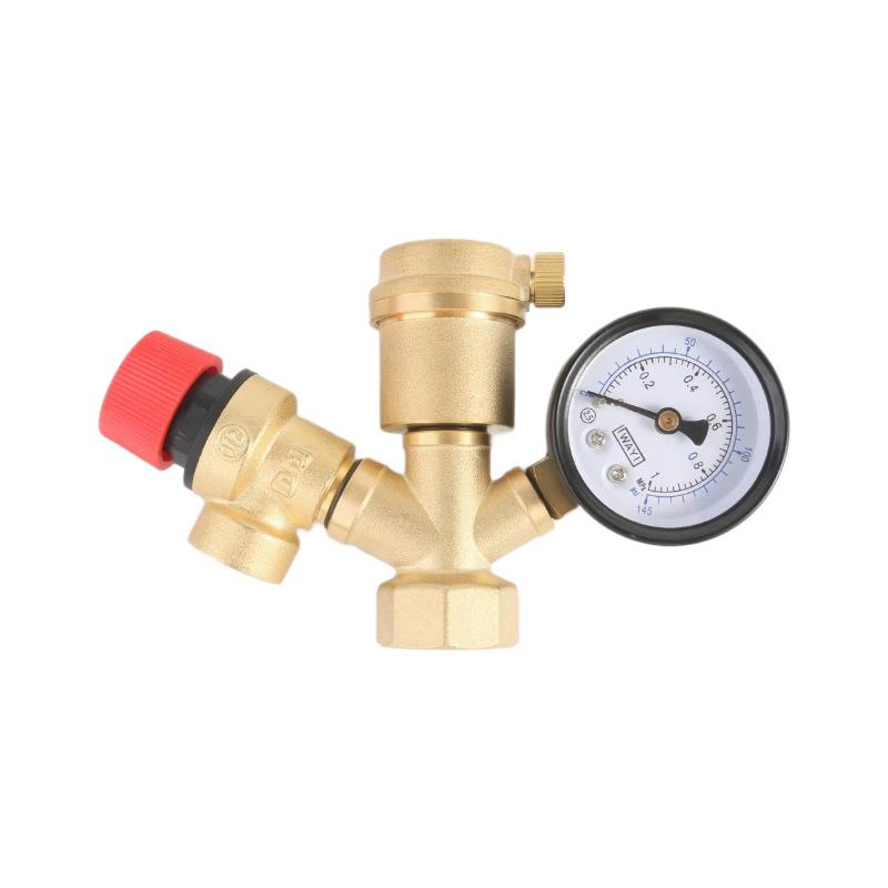 Brass Safety Pressure Relief Valve for Floor Heating & Boiler Exhaust
