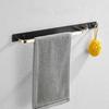 Gold/Black Gold Bathroom Towel Bar Brass Shower Wall Hanging Towel Rack Toilet Bath Towel Rack Rack Towel Hanger Hook Chrome