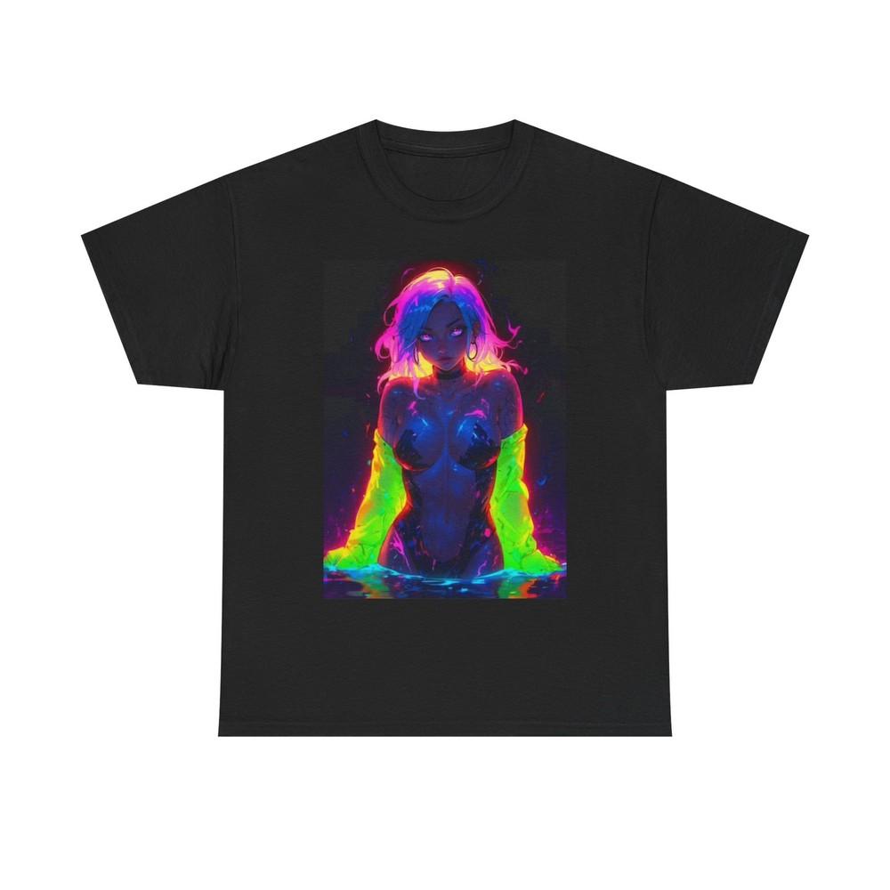 Waifu Anime T-shirt Girl Graphic Cartoon Retro Gaming Unisex Heavy Tee Gamer 1 Unisex T-Shirt S