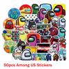 Game 50pcs Stickers Waterproof Pvc Luggage Laptop Mug Bikes Diy Decals