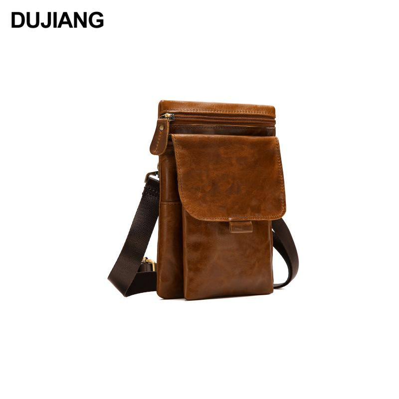 

Мужская сумка-мессенджер через плечо из натуральной кожи 2025 года - Повседневный стиль для поездок