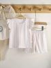 Childrens Summer Girl Pajamas With Short Sleeve Top And Shorts Set For Toddler Girls