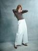 RENNESMIA Elastic Waist Wide Pants_White