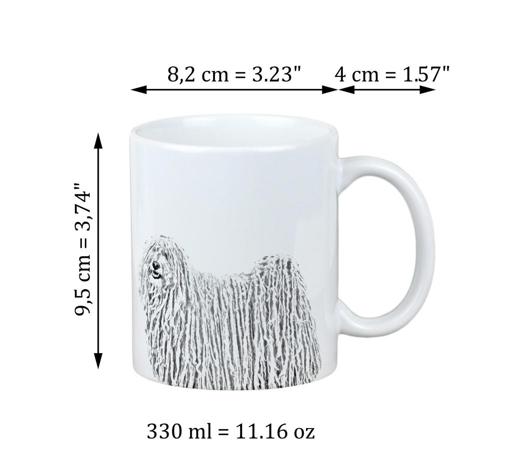Puli, Hungarian Water Dog - Cup with a Dog, Cup with a Photo, Personalized Gift from the Art-Dog Brand