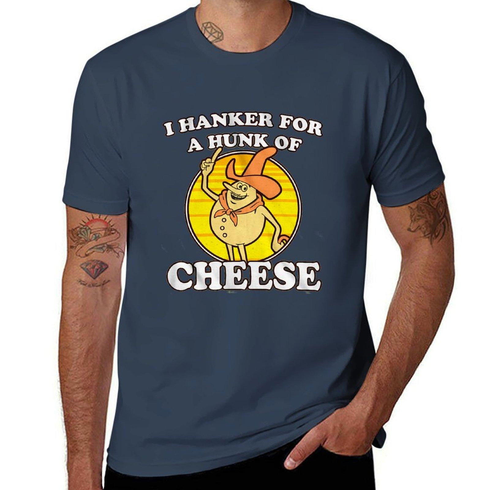 I Hanker for A Hunk of Cheese Time for Timer TShirt Comfortable Workout Short Sleeve Shirt S