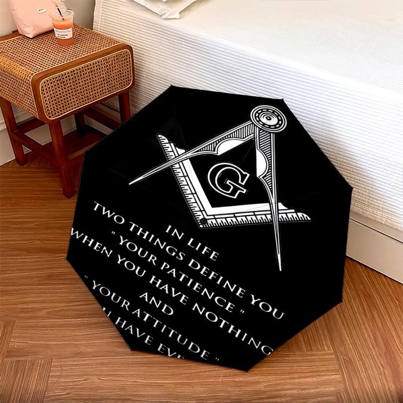 1PC Freemasonry Umbrella Portable Folding Umbrella Iron Frame Hole Bone Structure Outdoor Home Umbrella A6