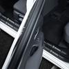 2025 New 1/4/5Pcs Leather Car Door Sill Protector Carbon Fiber Sill Strip For Skoda Octavia Fabia Superb Yeti Enyaq Rapid Kodiaq
