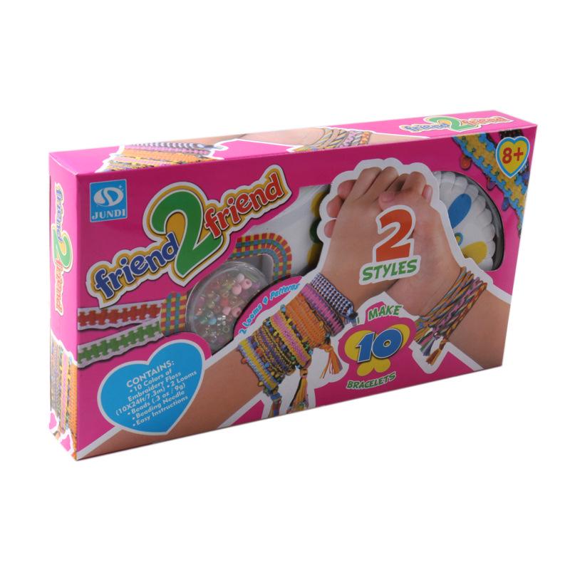 Children's DIY Beading & Weaving Bracelet Kit - Educational Jewelry Making Toys for Girls