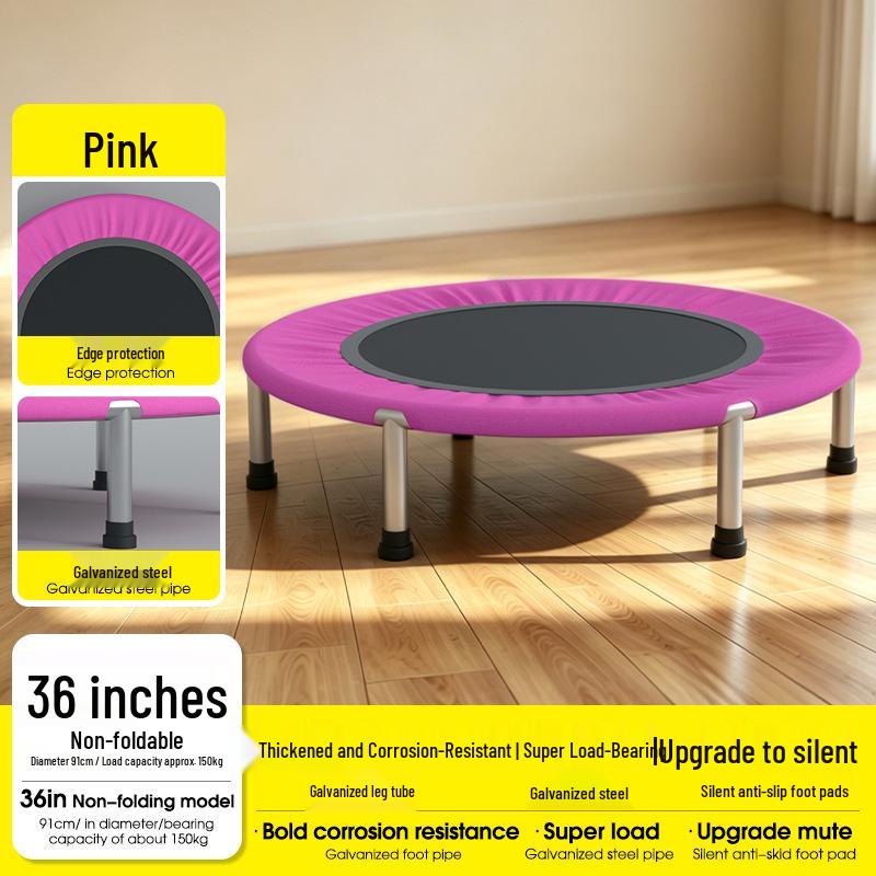 Binnenshuis Fitness Trampoline voor Kinderen & Volwassenen - Springbed met Veren