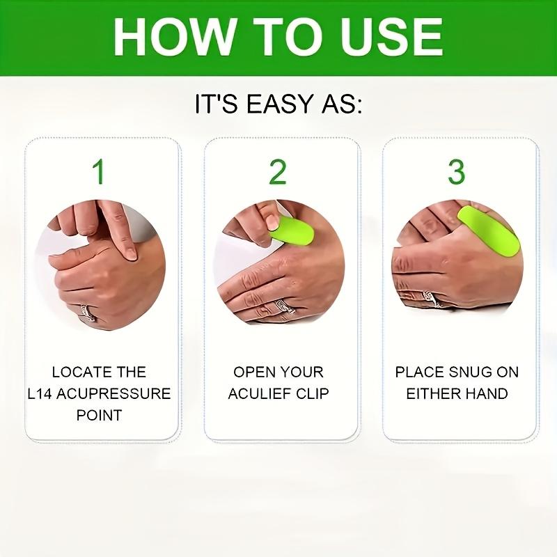 Wearable Thumb Massager Clip, Non-Electric Thumb Acupoint Massage Tool Without Battery for Simple Hand Massage Use