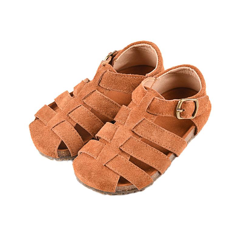 Sandały dziecięce gladiatorki na co dzień, oddychające, rzymskie buty z wycięciami