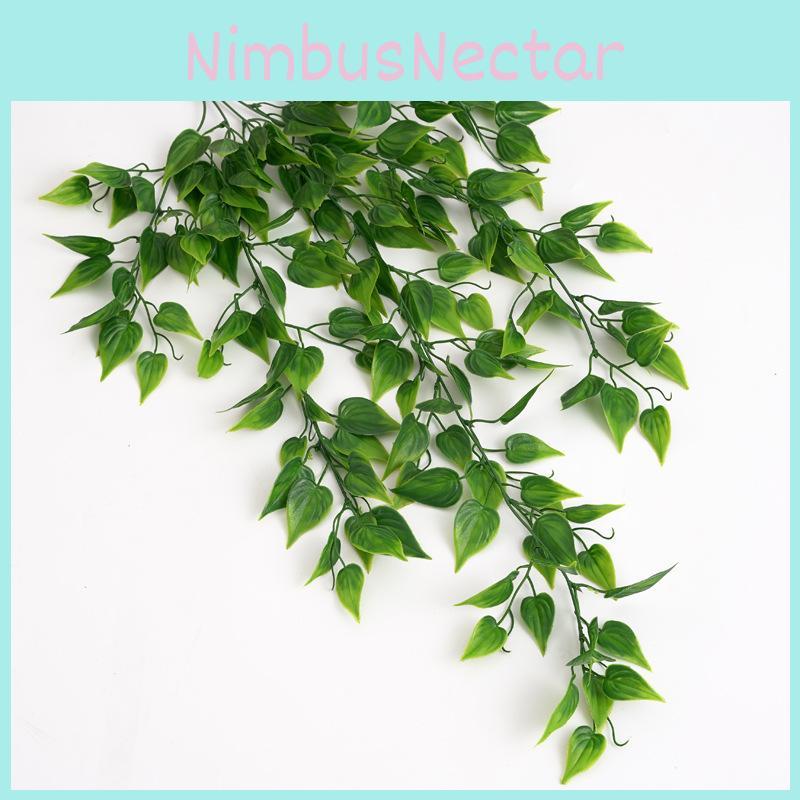 Epipremnum Artificial Plant Aureum Wall Decor Plastic Leaves Gardens Indoor
