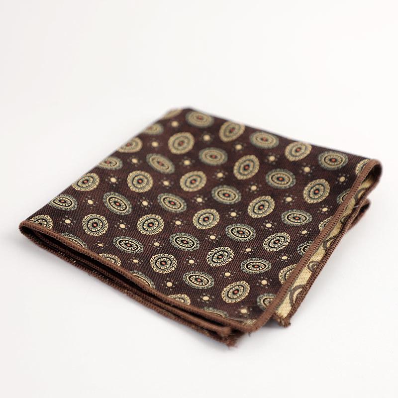 Coffee Can Be Matched with Maillard Suit Pocket Towel Men's Accessories Square Towel Handkerchief Alone 24*24cm