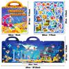 Children's Sticker Book Early Education Concentration Cultivation Repeatedly Paste Treasure Ocean Scene Sticker Book